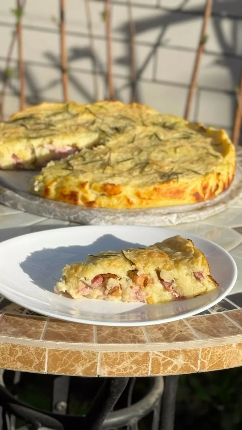 Картофельный пирог-пицца-запеканка